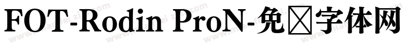 FOT-Rodin ProN字体转换